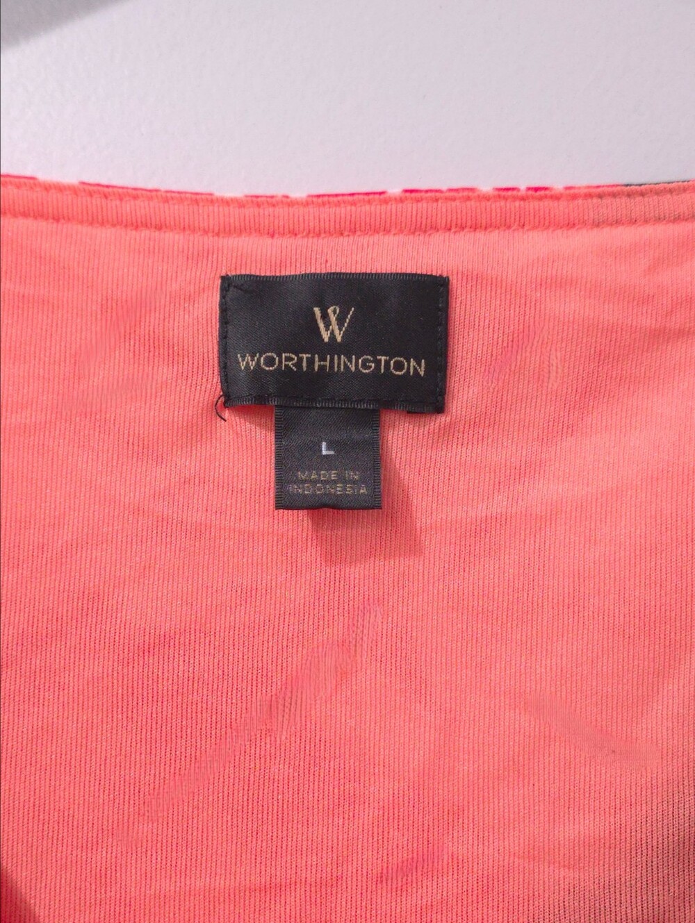 WORTHINGTON Y2K Sheer Floral Cowl Neck Top Modern Retro Going Out Blouse, L - Picture 5 of 13